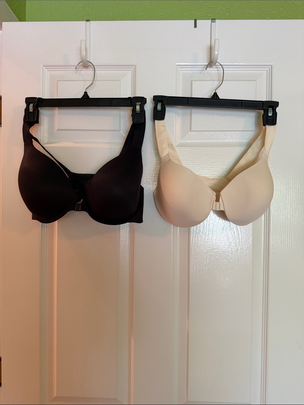 Spanx 36d Smooth T-Shirt Bras - Black & Beige (2-Pack)